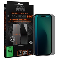 Eiger Folie Sticla Privacy Mountain Edge 360 iPhone 17 Air Black
