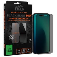 Eiger Folie Sticla Privacy Mountain Edge 360 iPhone 17 Pro Max / 16 Pro Max Black