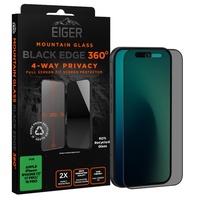 Eiger Folie Sticla Privacy Mountain Edge 360 iPhone 17 / iPhone 17 Pro / 16 Pro Black