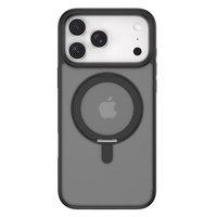 Devia Husa Eleguard Series Magnetic Shockproof iPhone 17 Pro Max Negru, cu suport rotativ 360 grade