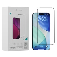 Devia Folie Sticla Star Series Full Screen HD iPhone 17 Pro Max Negru, pachet de 10 buc