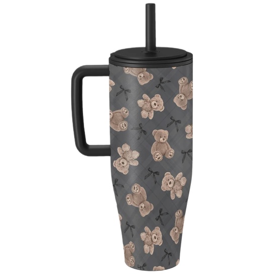 Burga Cana Termos BFF 1.2 L cu capac anti scurgeri si pai reutilizabil, inox