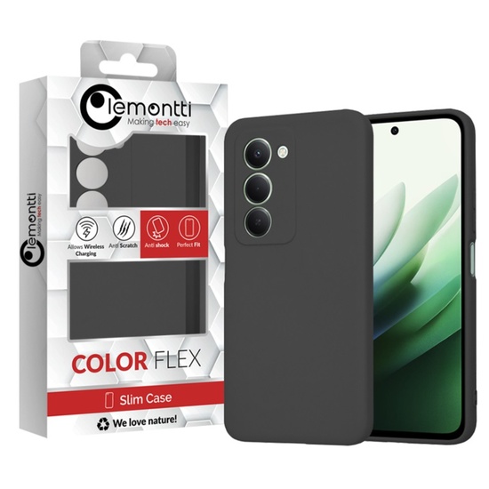 Lemontti Husa Silicon Soft Slim Xiaomi Redmi 15 4G / Redmi 15 5G Negru