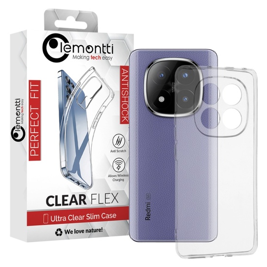 Lemontti Husa Silicon Clear Xiaomi Redmi Note 14 Pro+ 5G Transparent