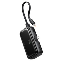 Mcdodo Baterie Externa FreeKit Series 5000mAh, 22.5W, cablu și Connector Lightning Negru