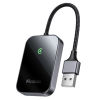 Mcdodo Adaptor CarPlay Wireless, USB, 1A, Bluetooth 2.1+EDR/3.0/4.X/5, Cip A7, Compatibil cu OTA, Siri Negru