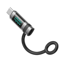 Mcdodo Adaptor Type-C la Type-C, 240W, Pigeon Series, cu carlig din silicon, aliaj de aluminiu, design portabil, Negru