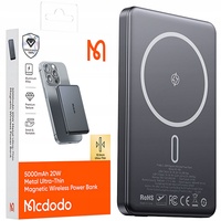 Mcdodo Acumulator Extern 5000mAh Meta Series Ultra-Thin Design, 20W, Negru