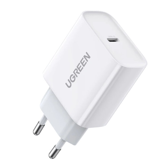 Ugreen Incarcator Retea Quick Charge 4.0+, PD3.0, 20W, Type-C, 5V/3A, Alb
