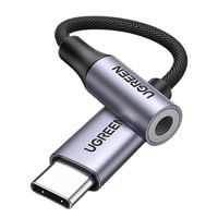 Ugreen Cablu Audio Type-C la Jack 3.5mm, Analogic si digital, 10cm, Gri
