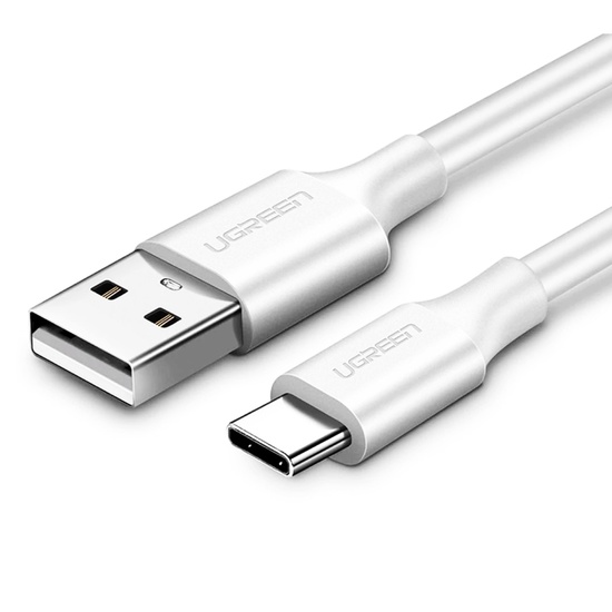 Ugreen Cablu USB la Type-C, Fast Charging 18W, 3A, 1m, Alb