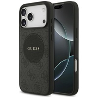 Guess Husa 4G Circle Classic Logo MagSafe iPhone 17 Pro Negru