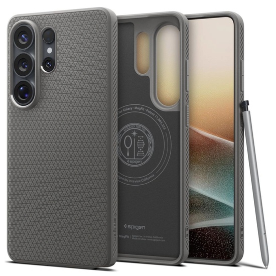 Spigen Husa Liquid Air MagSafe Samsung Galaxy S26 Ultra Marble Gray