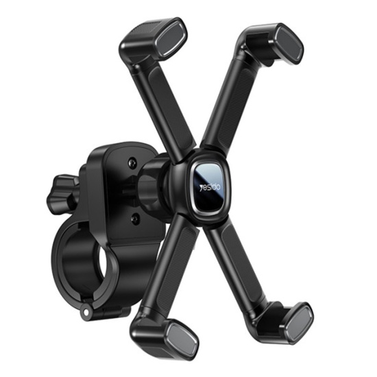 Yesido Suport Telefon pentru Bicicleta / motocicleta cu prindere ghidon, pentru telefoane cu diagonala 4.7-6.7 inch, Negru