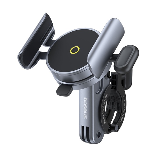 Baseus Suport Telefon pentru Bicicleta PrimeTrip Series, clips magnetic, blocare cu surub,pentru telefoane cu diagonala 5.2 – 7.2 inch, Negru