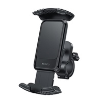 Yesido Suport Telefon pentru Bicicleta, rotatie 360, stabilizare cu o singura atingere, blocare, pentru telefoane cu diagonala 4.8-7.2 inch, Negru