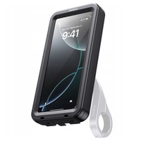 Baseus Husa PrimeTrip VB1 impermeabila cu suport magnetic bicicleta, reglabila 360°, pentru telefoane de pana la 6,9 inch, Negru