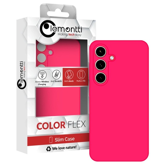Lemontti Husa Silicon Premium Samsung Galaxy A15 / A15 5G Roz