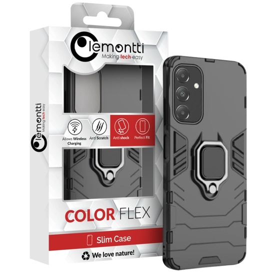 Lemontti Husa Ring Armor Samsung Galaxy A15 / A15 5G Negru